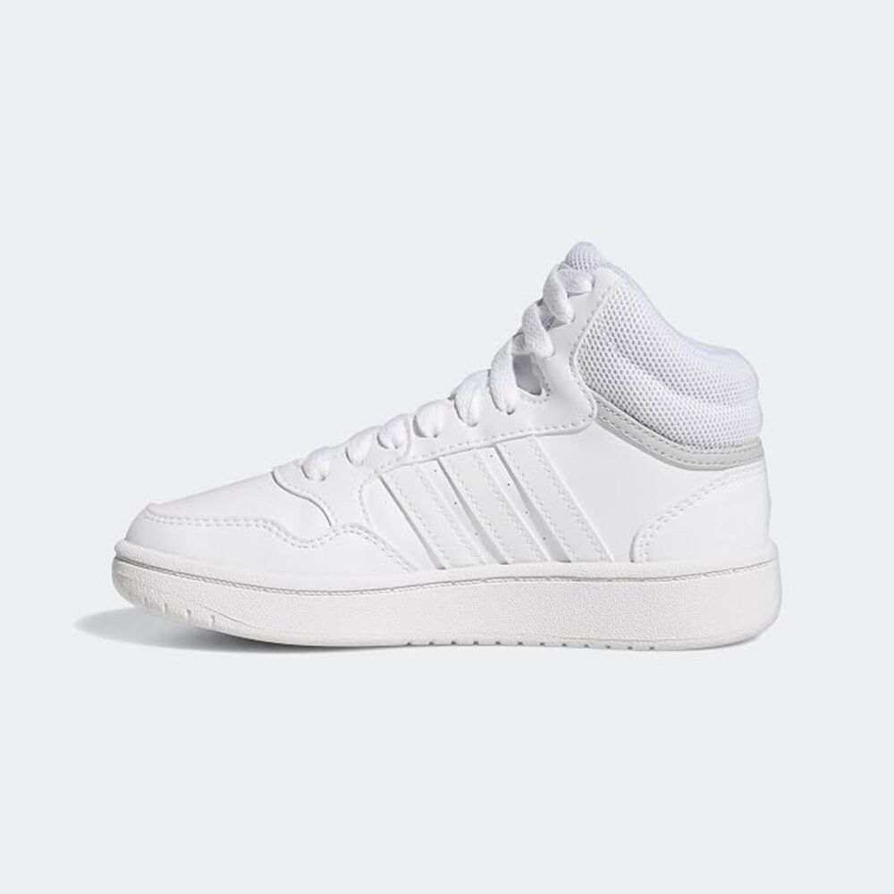 Kids Adidas Hoops Mid 3.0 Shoes in White Size 2